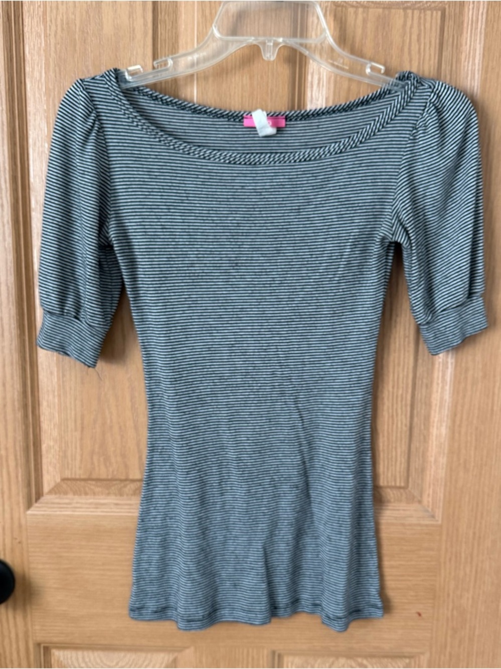 lola Black & White Striped Top